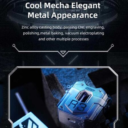 Rock R3 Steampunk Mecha Wireless Bluetooth Earbuds