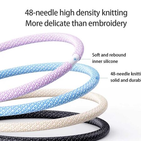 Rock Z21 PD 33W Transparent USB-C to Lightning Fast Charge Data Cable Rock Z21 PD 33W Transparent USB-C to Lightning Fast Charge Data Cable