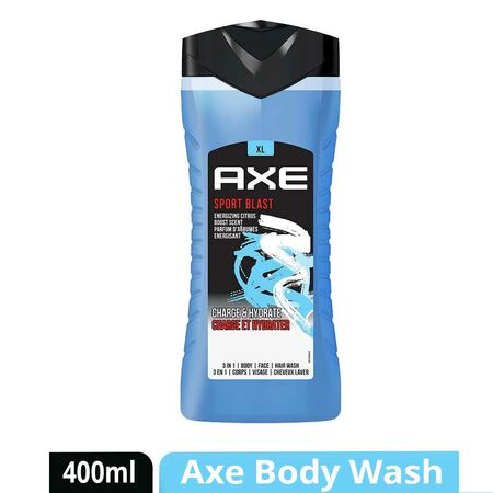 Axe Sports Blast Energizing Citrus Scent Men's Body Wash 400ml