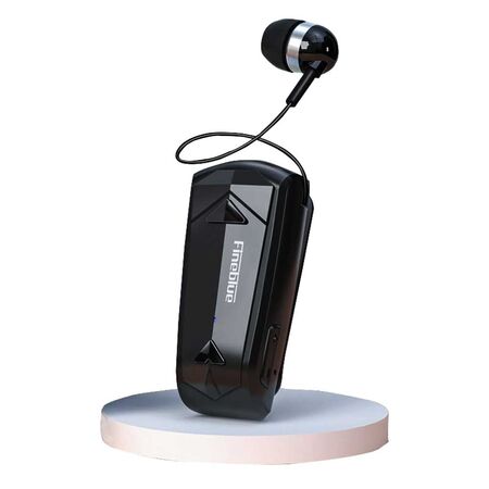 FineBlue F520 Bluetooth 5.3 Vibrating Retractable Clip Business Headset