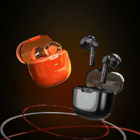 Recci REP-W50 Transparent Design Wireless Earbuds