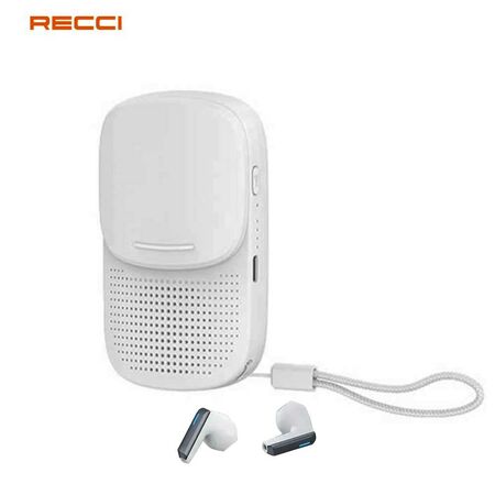 Recci RSK-W27 3 in 1 Wireless Speaker with Earbuds Flashlight