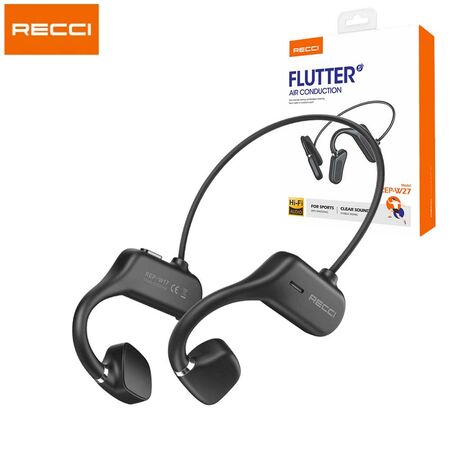 Recci W27 Flutter Air Conduction Wireless Bluetooth Headphone