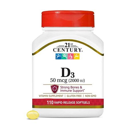 21st Century Vitamin D3 50mcg 110 Tablets
