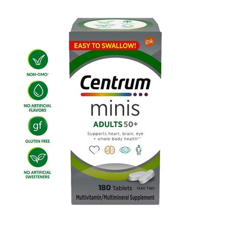 Centrum Minis Adult 50+ Multivitamins 180 Tablets
