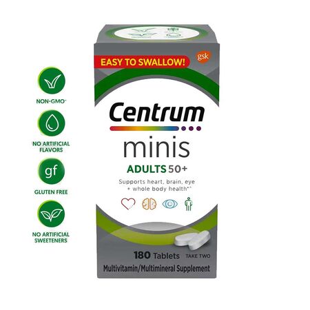 Centrum Minis Adult 50+ Multivitamins 180 Tablets