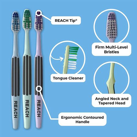 Listerine Reach Advanced Design Toothbrush