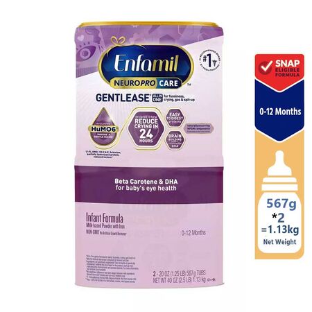 Enfamil NeuroPro Care Gentlease Infant Formula Milk-based Powder with Iron 1.13KG