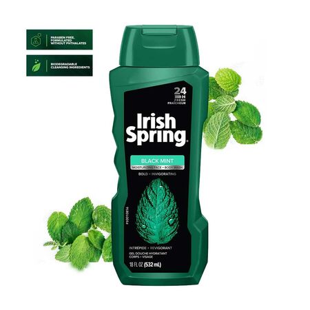 Irish Spring Black Mint Body Wash 532ml