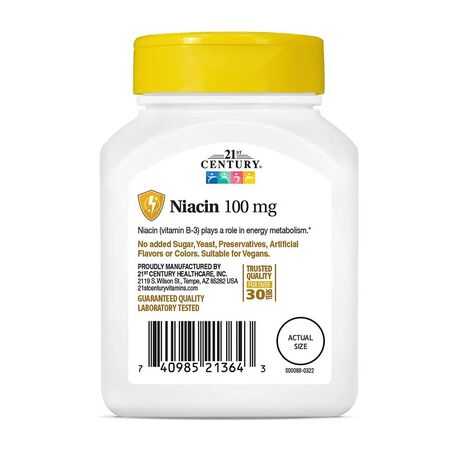 21st Century Niacin 100mg 110 Tablets