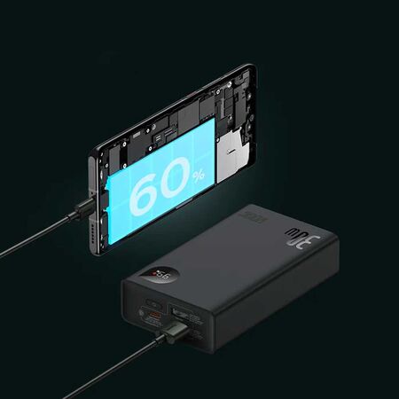 Baseus Adaman 2 Digital Display 30W Fast Charge Power Bank 20000mAh Baseus Adaman 2 Digital Display 30W Fast Charge Power Bank 20000mAh