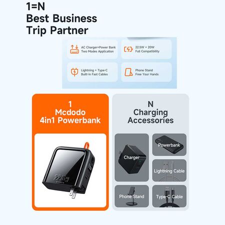 Mcdodo Universal Charger & Powerbank 15000mAhMcdodo Universal Charger & Powerbank 15000mAh