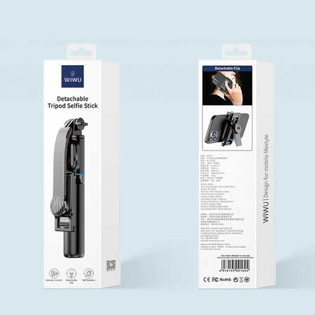 WiWU Detachable Tripod Selfie Stick Box Packeging