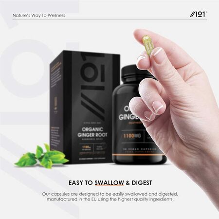 Alpha Zero One Organic Ginger Root 90 Tablets