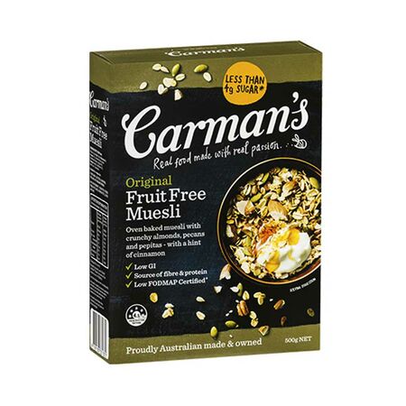 Carman's Fruit Free Muesli 500g