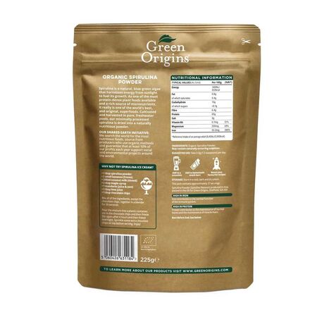 Organic Spirulina Powder 225g