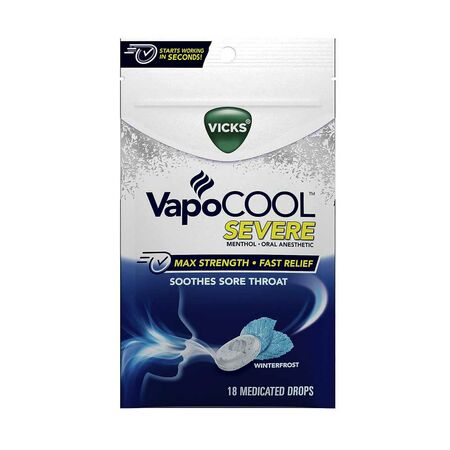 Vicks VapoCool Throat Relief Drops