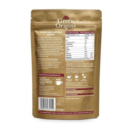 Organic Super Mushroom Blend 100g
