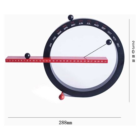 Magnetic Clock & Wall Calendar