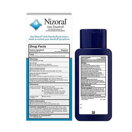 Nizoral Anti-Dandruff 1% Ketoconazole Shampoo 200ml