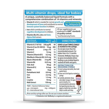 Vitabiotics Wellbaby Multivitamin