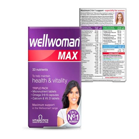 Vitabiotics Wellwoman Max 84 Tablets