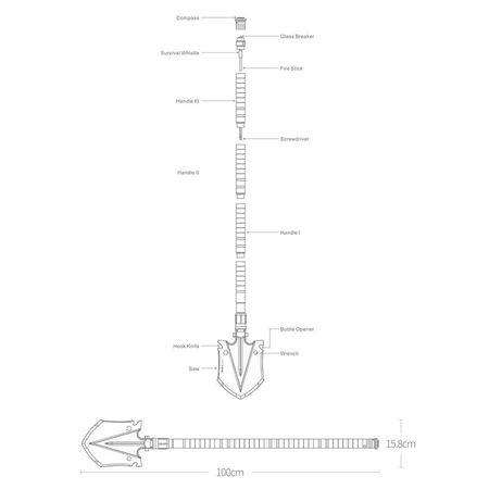 Nextool Multipurpose Shovel
