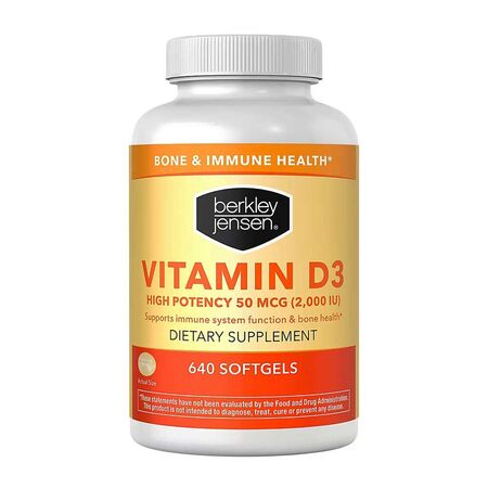 Berkley Jensen Vitamin D3 640 Softgels