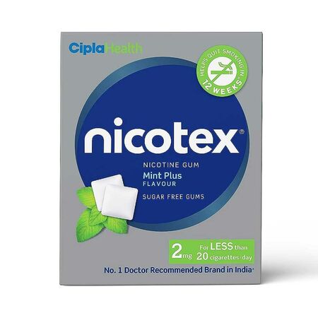 Cipla Nicotex Nicotine Gum Mint