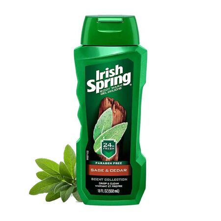 Irish Spring Sage & Cedar Body Wash Gel