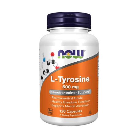 Now L-Tyrosine 500mg 120 Capsules