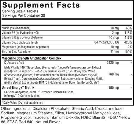 Force Factor Test X180 Boost Tablets