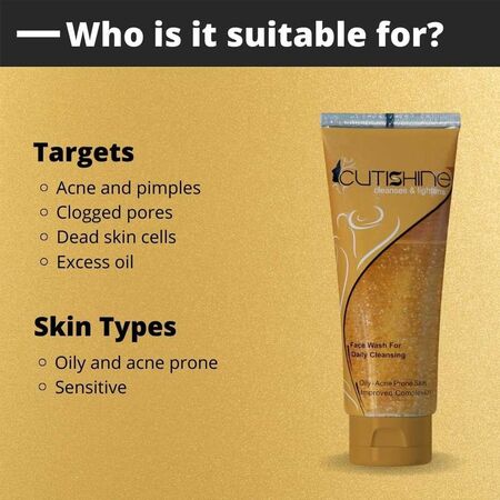 Cutishine Cleanses & Lightens Face Wash Cutishine Cleanses & Lightens Face Wash