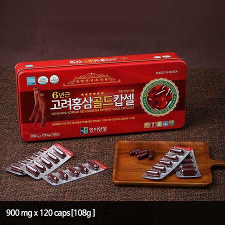 Korean Red Ginseng Extract Gold Capsules