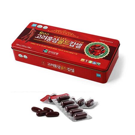 Korean Red Ginseng Extract Gold Capsules