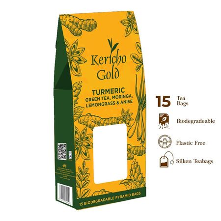 Kericho Gold Turmeric Green Tea 15pcs