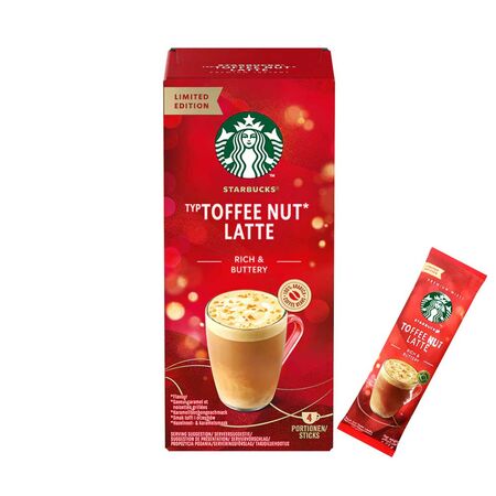 Starbuks Toffee Nut Latte Rich & Buttery Coffee