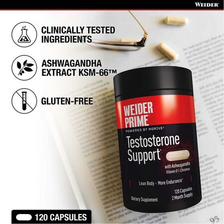 Weider Prime Testosterone Support Capsules