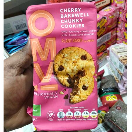 ASDA Cherry Bakewll Chunky Cookies 180g