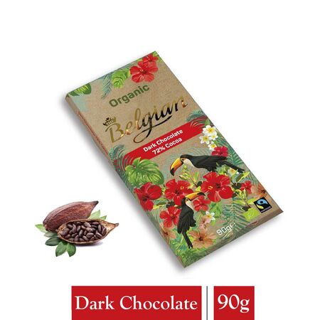 Belgian Organic 72% Cocoa Dark Chocolate