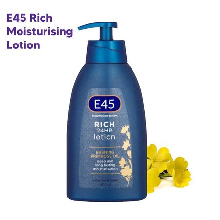 E45 Rich 24Hr Moisturisation Lotion 400ml