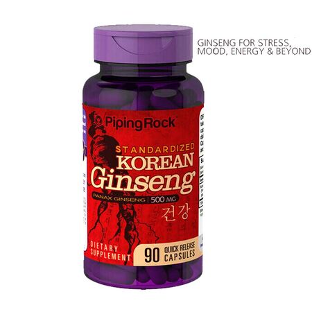 Piping Rock Korean Ginseng 500mg 90 Capsules