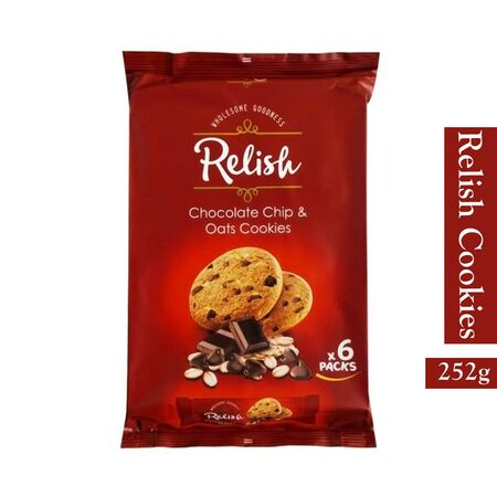 Relish Chocolate Chip & Oats Cookies 252g