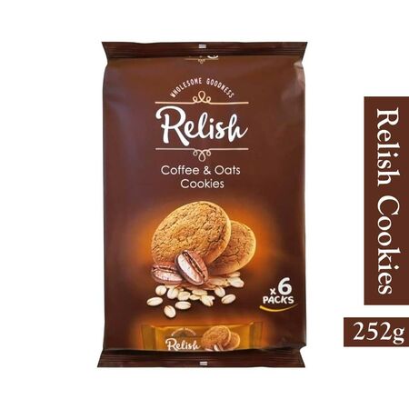 Relish Coffee & Oats Cookies 252g