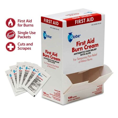 Globe First Aid Burn Cream 144 Packets