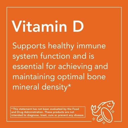 Now Vitamin D-3 & K-2 Supports Bone Health Capsules