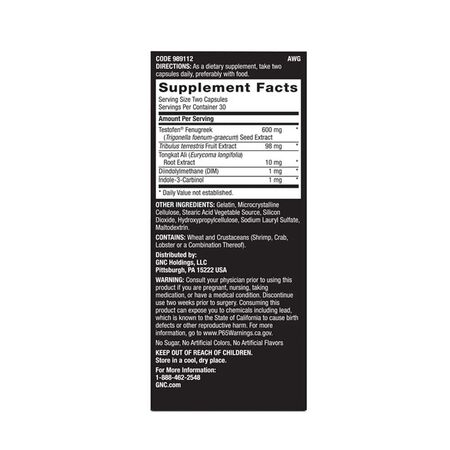 GNC Men's Advanced Testosterone Capsules