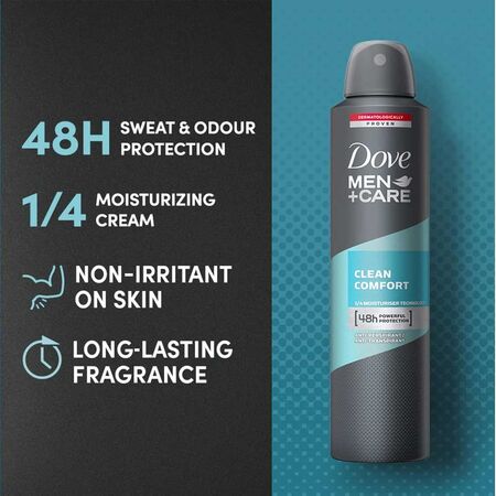 Dove Men+ Care Clean Comport Antiperspirant