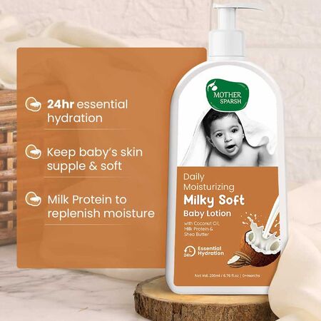 Mother Sparsh Milky Soft Baby Lotion 200ml