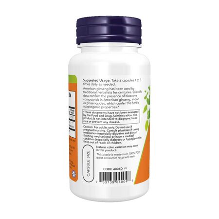 Now Ginseng Extract Herb Capsules